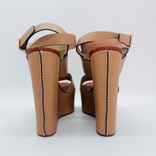 Load image into Gallery viewer, Chloe &#39;Central&#39; Leather Wedge Shoes
