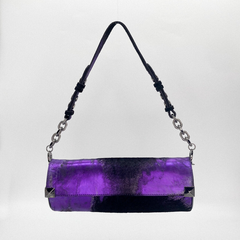 Jimmy Choo Pony Hair Tube Clutch