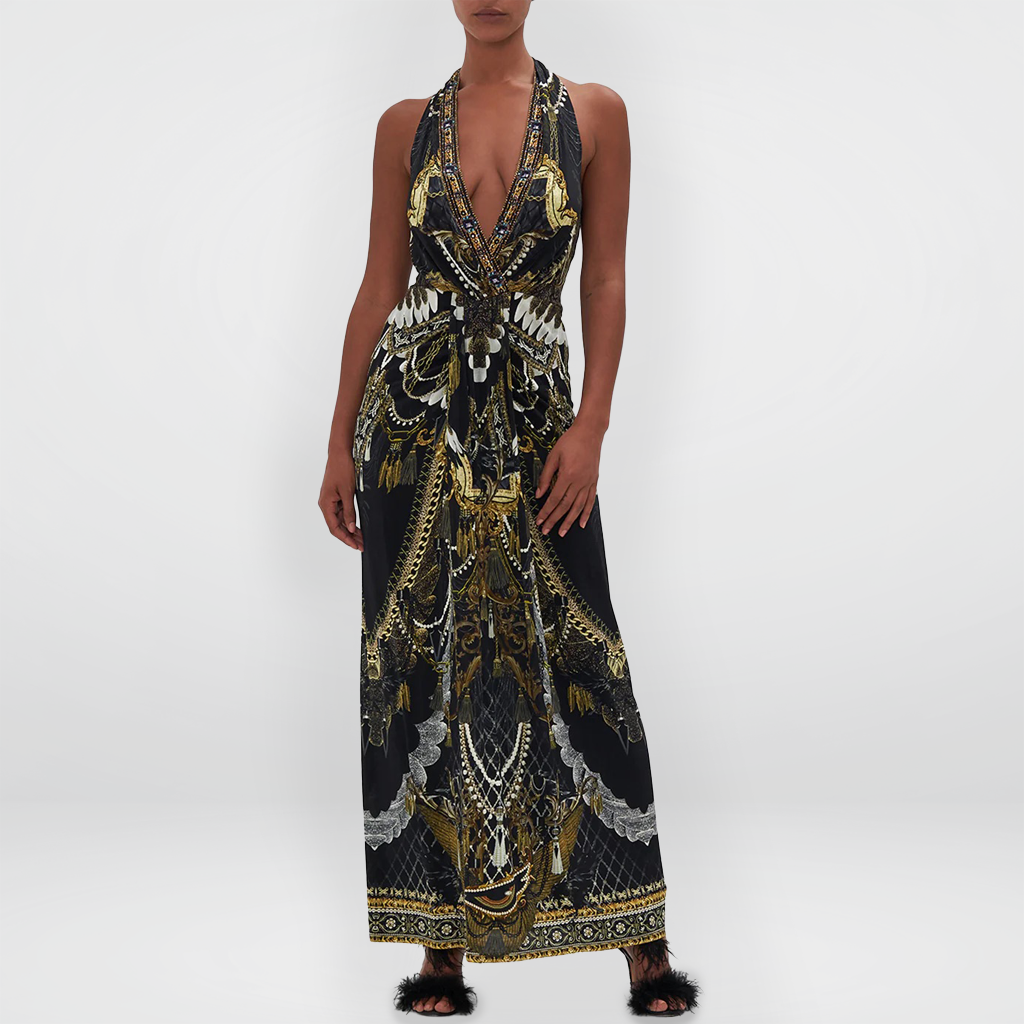 'Ravin Raven' Halter Dress Size XS
