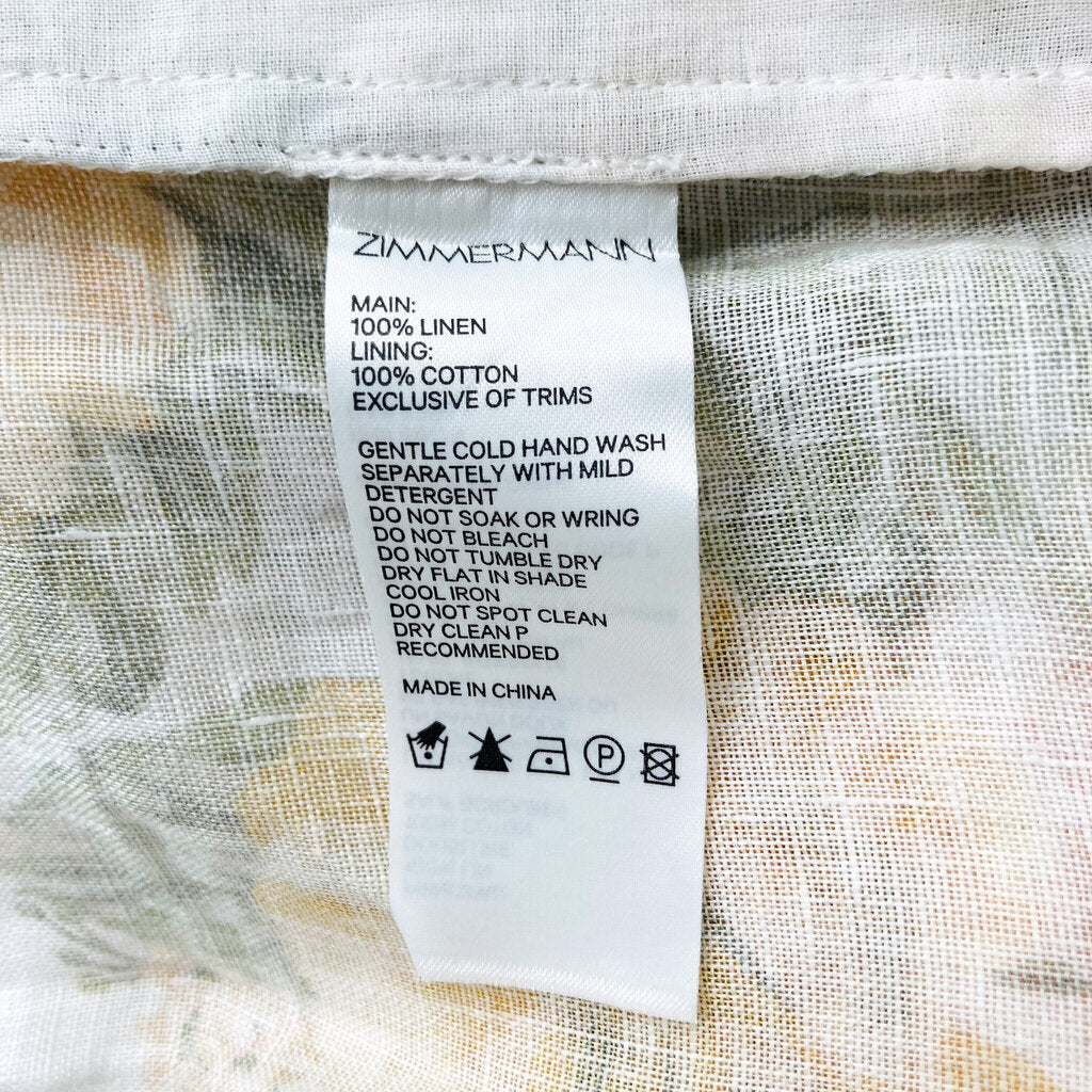 Zimmermann Linen Pants Size 3