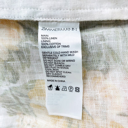 Zimmermann Linen Pants Size 3