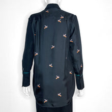 Load image into Gallery viewer, Victoria Beckham &#39;Hummingbird&#39; Silk Top Size UK 8
