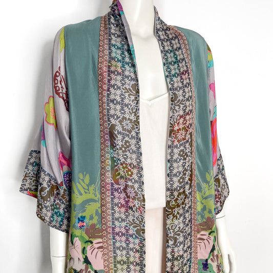 Johnny Was Silk Jacket Size XS