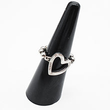 Load image into Gallery viewer, Gucci Sterling Silver Toggle Heart Ring Size 7
