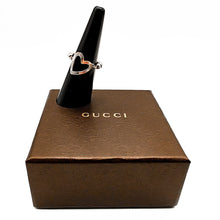 Load image into Gallery viewer, Gucci Sterling Silver Toggle Heart Ring Size 7
