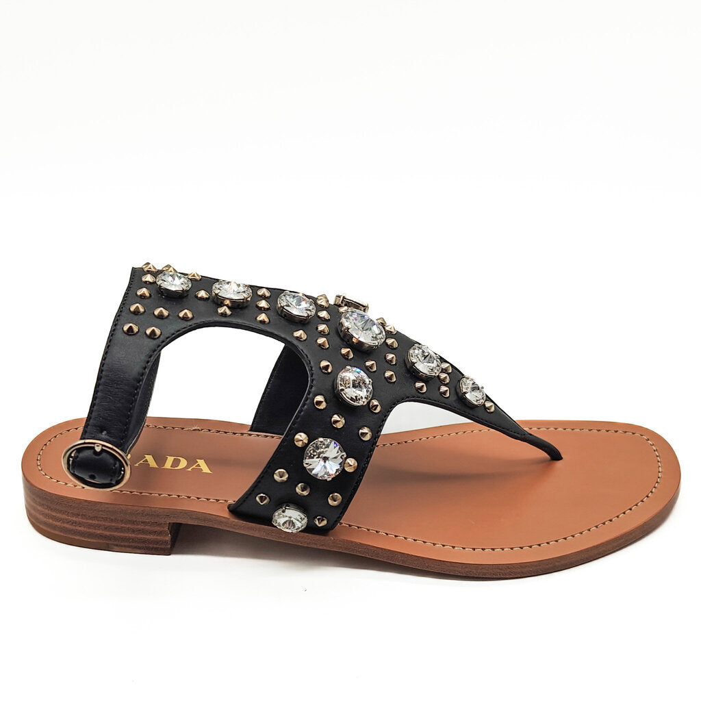 Prada Crystal Embellished Flats Size 39