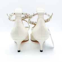 Load image into Gallery viewer, Valentino Ivory Love Latch Caged Heels Size 39
