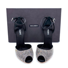 Load image into Gallery viewer, Dolce &amp; Gabbana Crystal Embellished Satin Heels Size 39
