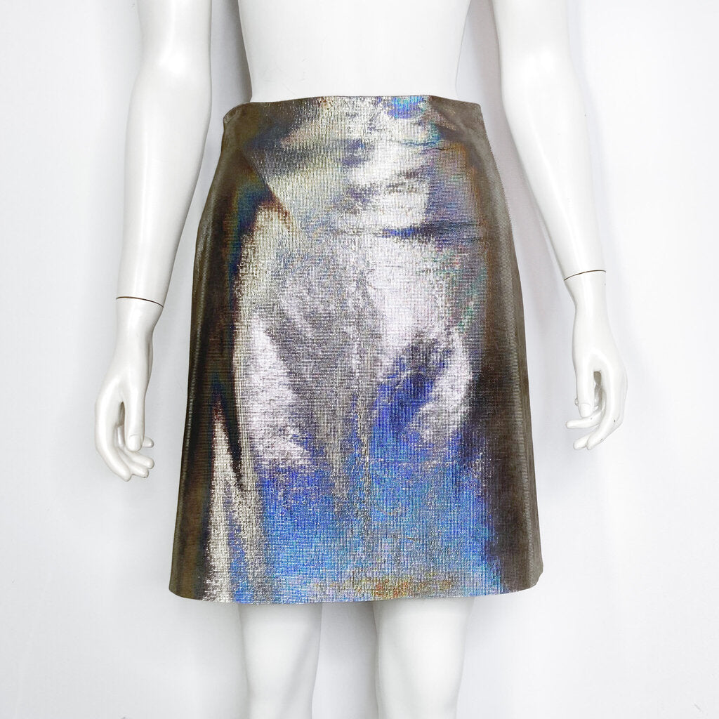 Willow Iridescent Leather Skirt Size 6