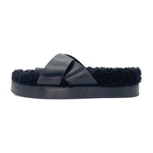 Load image into Gallery viewer, Camilla and Marc Herman Furry Slides Size 37
