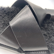 Load image into Gallery viewer, Camilla and Marc Herman Furry Slides Size 37
