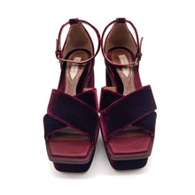 Load image into Gallery viewer, Zimmermann Velvet Platform Heels Size 36

