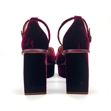 Load image into Gallery viewer, Zimmermann Velvet Platform Heels Size 36

