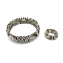 Load image into Gallery viewer, Tiffany &amp; Co. Somerset Mesh&#39; Ring &amp; Bracelet Set
