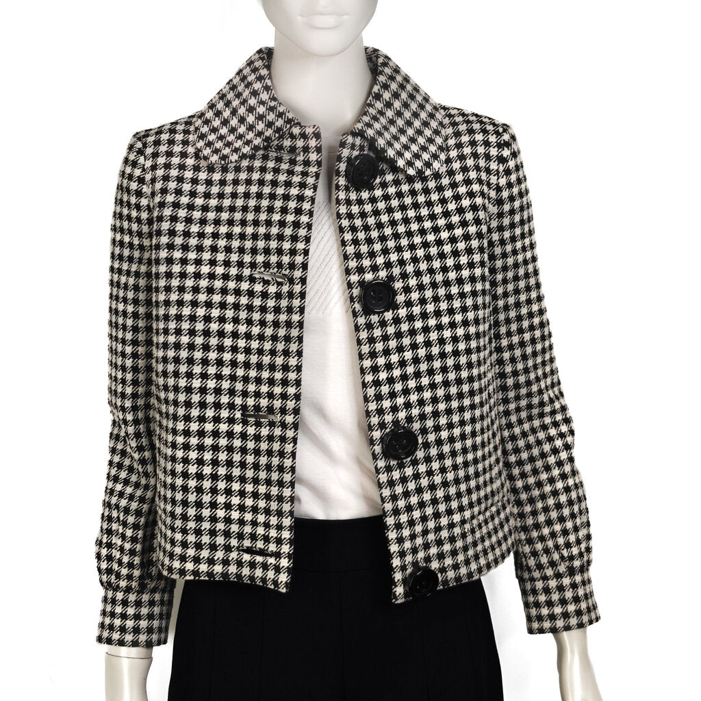 Emporio Armani Houndstooth Print Jacket Size 38