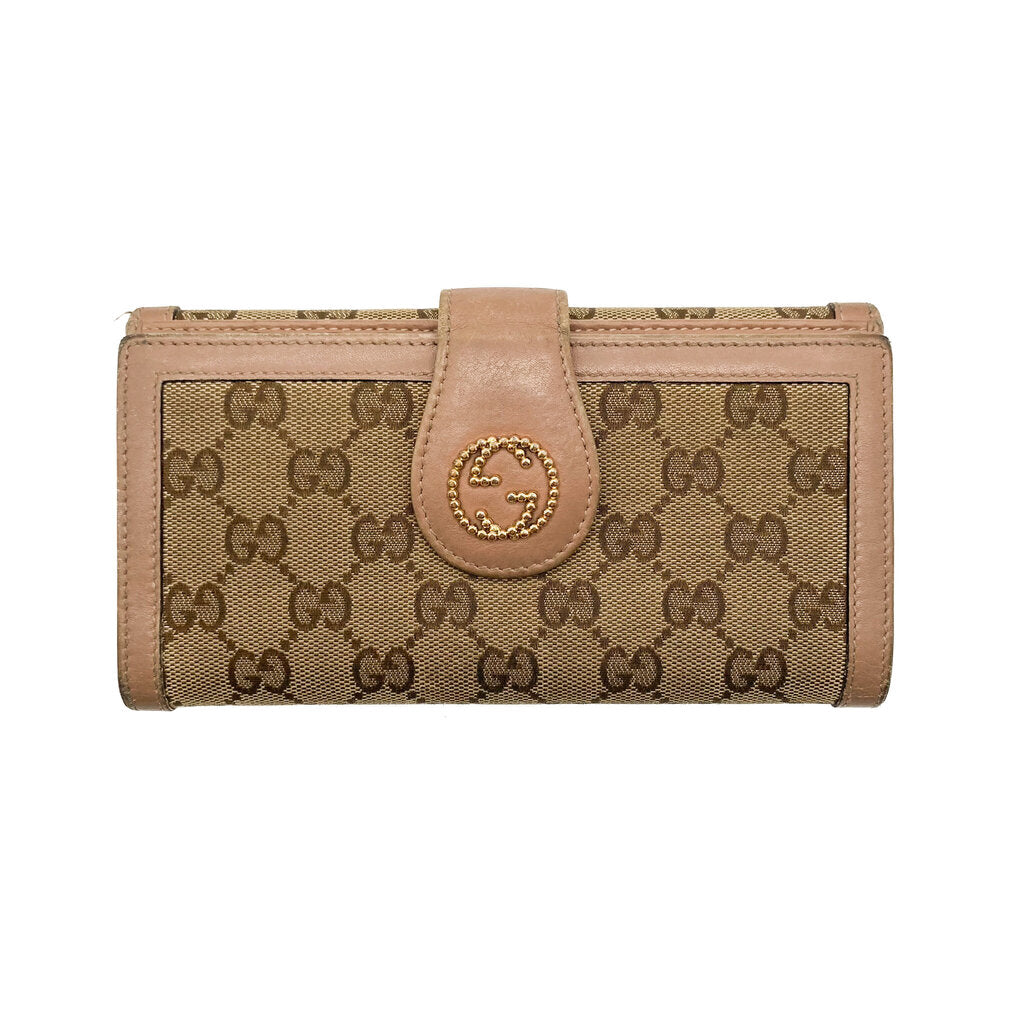 Gucci GG Canvas & Leather Wallet