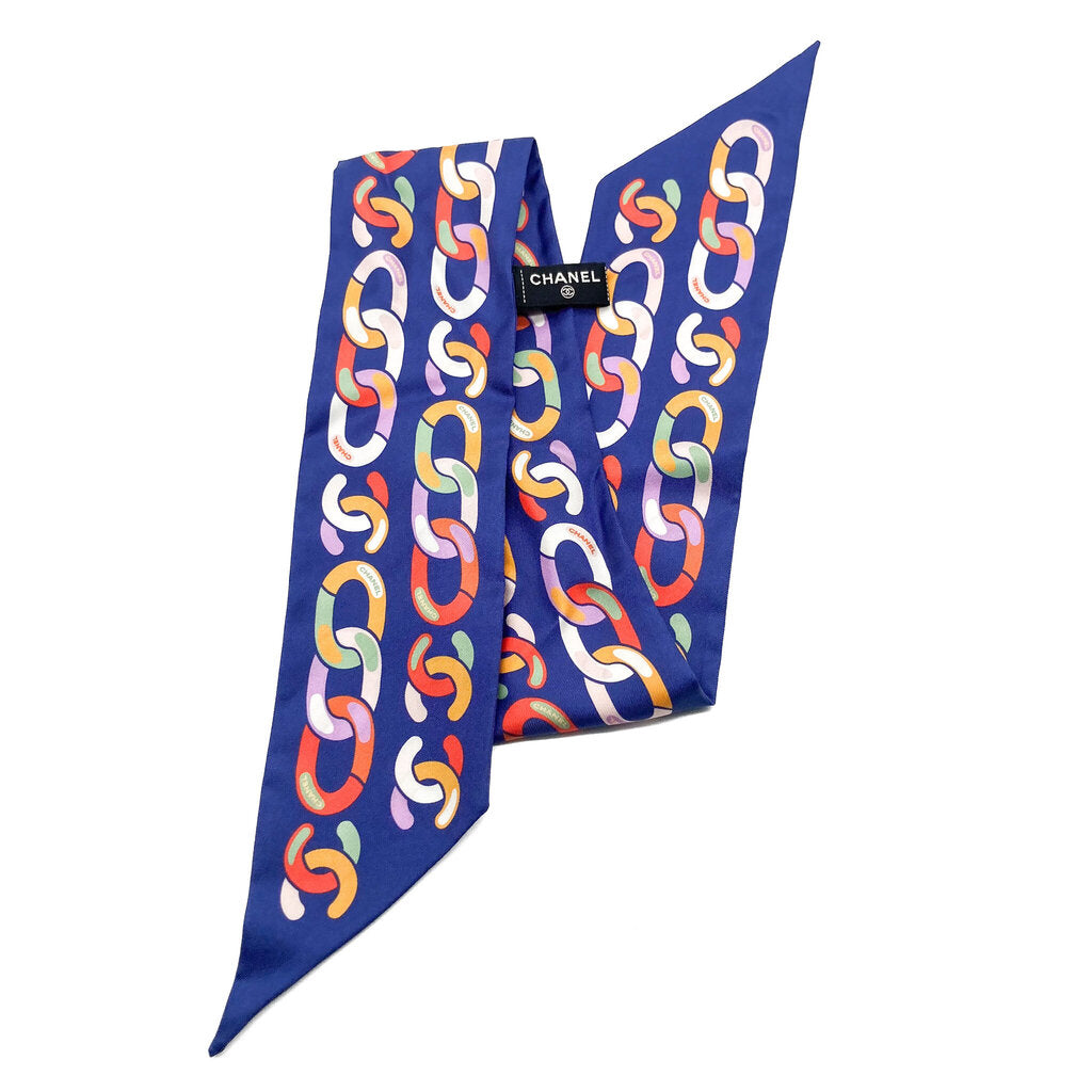 Chanel Silk Twilly Bandeau Scarf Scrunchie - Main Image