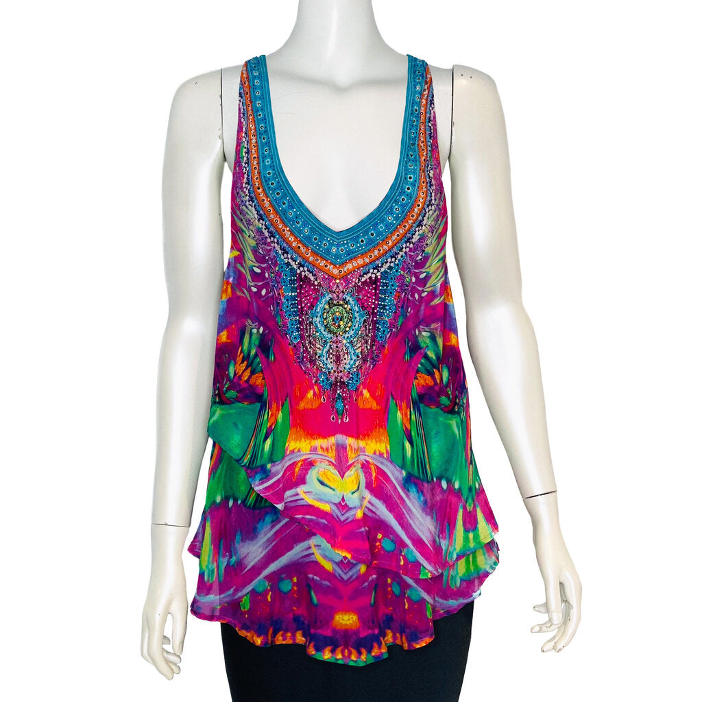 Camilla Silk Top Size 2