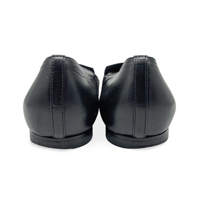 Chanel Leather CC Logo Loafers Size 37.5
