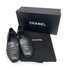 Load image into Gallery viewer, Chanel Leather CC Logo Loafers Size 37.5
