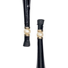 Load image into Gallery viewer, Chanel Patent Leather Open Toe CC Heels Size 37.5
