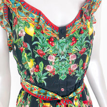 Load image into Gallery viewer, Camilla Silk Dress ‘Toucan Play’ Size M
