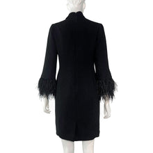 Load image into Gallery viewer, Feather Trim Dress Size 8
