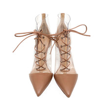 Load image into Gallery viewer, Gianvito Rossi PVC &amp; Leather Ankle Boots Size 37.5
