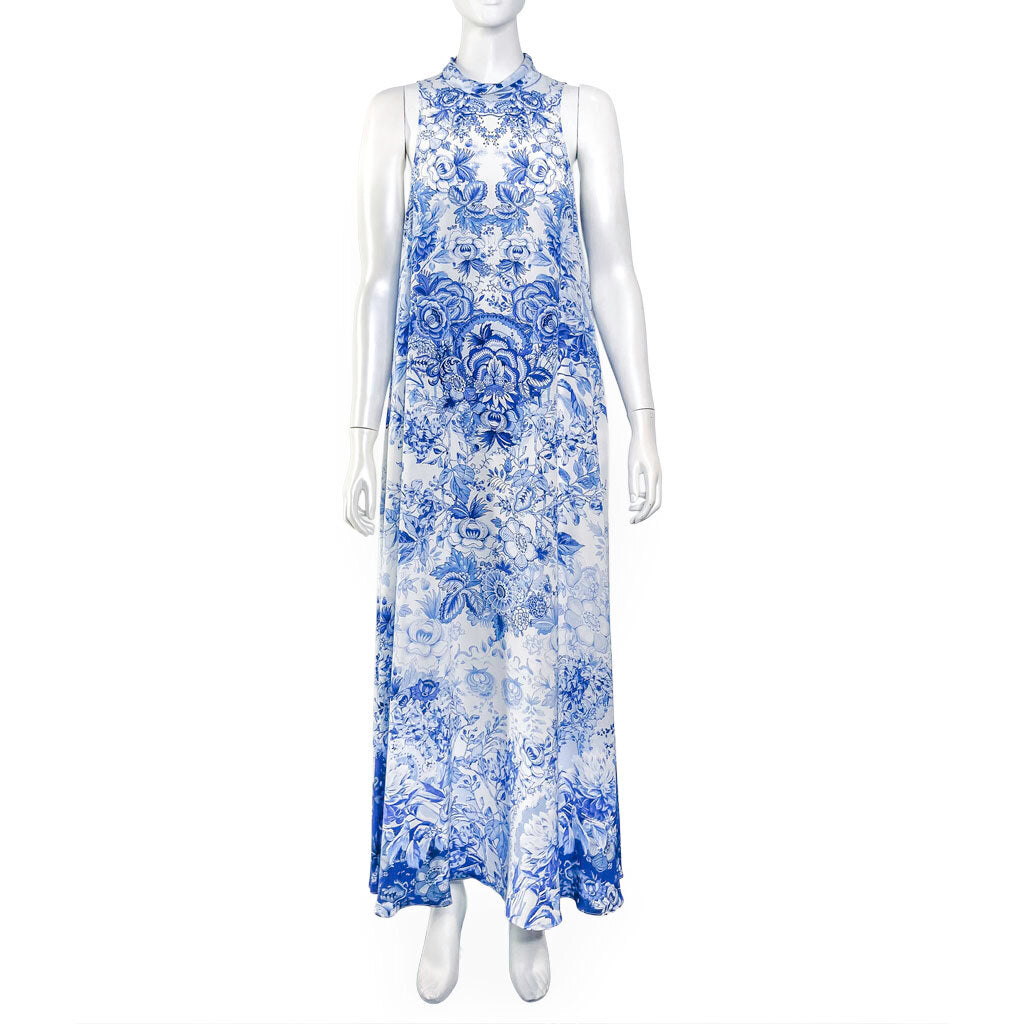 'High Tea' Silk Dress Size S