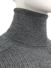 Load image into Gallery viewer, Vintage Roll-Neck Grey Cashmere Jumper Size S
