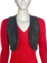 Load image into Gallery viewer, Quilted Leather Vest Size 36
