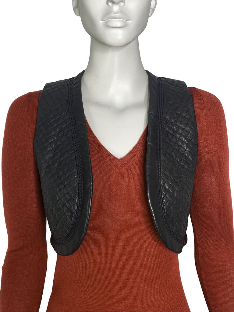 Quilted Leather Vest Size 36