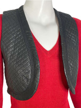 Load image into Gallery viewer, Quilted Leather Vest Size 36
