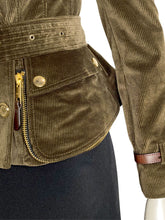 Load image into Gallery viewer, Corduroy Double Breasted Jacket Size 38
