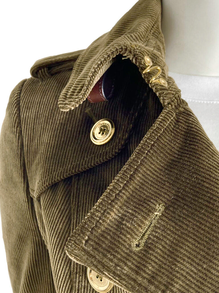 Corduroy Double-Breasted Jacket Size 38