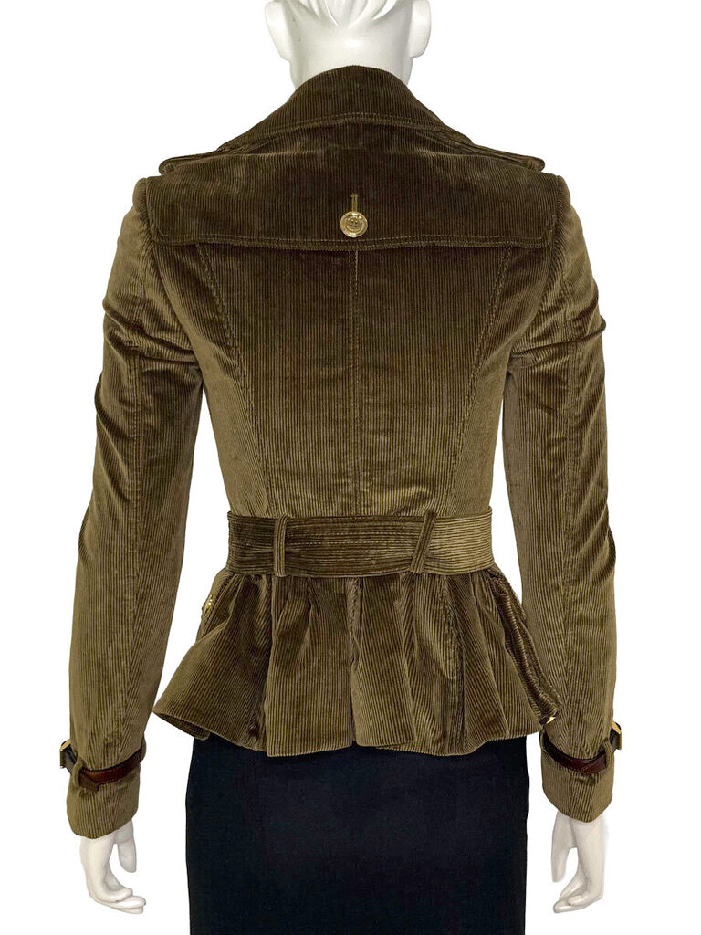 Corduroy Double-Breasted Jacket Size 38