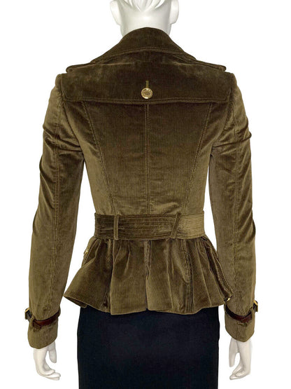 Corduroy Double-Breasted Jacket Size 38