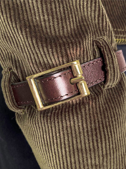 Corduroy Double-Breasted Jacket Size 38