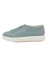 Load image into Gallery viewer, Mens Grey/Blue Leather Sneakers
