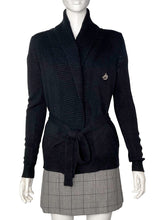 Load image into Gallery viewer, Cashmere Waist Tie Cardigan Size S
