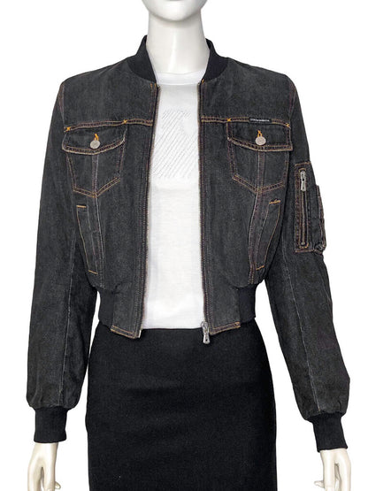 Mesh Lined Denim Jacket Size 38
