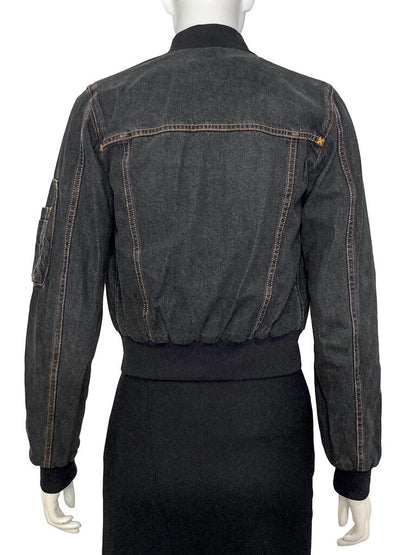 Mesh Lined Denim Jacket Size 38