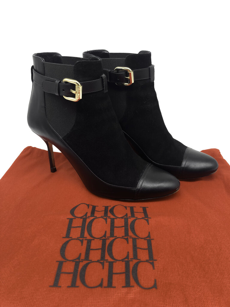 Suede & Leather Ankle Boots Size 36