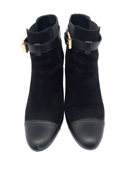 Suede & Leather Ankle Boots Size 36