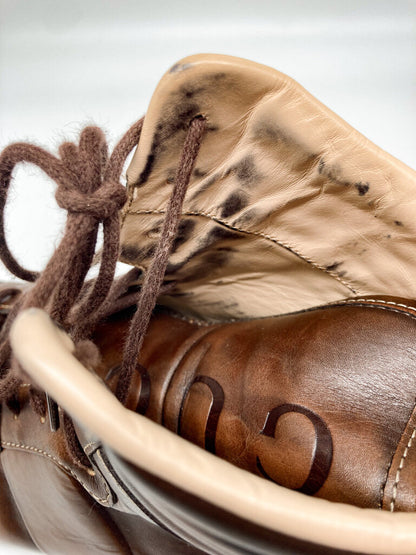 High-Cut Leather Boots Size 7.5