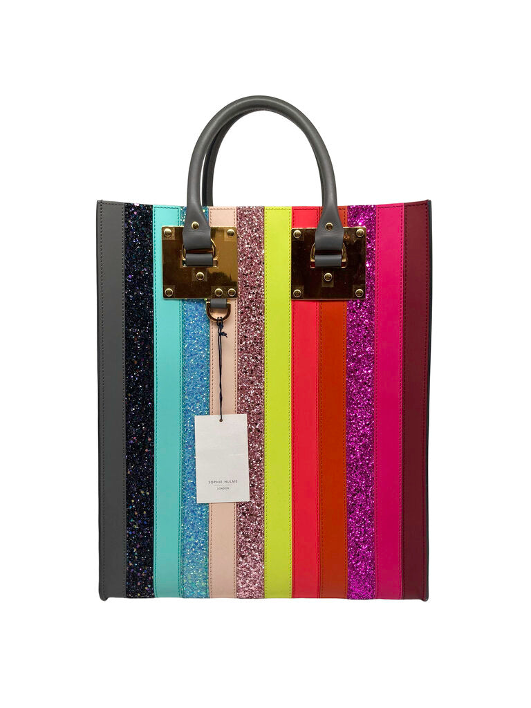 Rainbow Striped Tote Bag