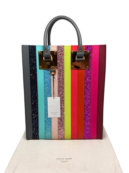 Rainbow Striped Tote Bag