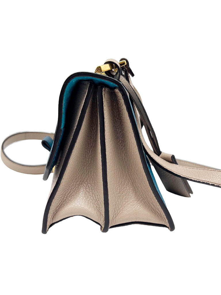 'Madras' Leather Crossbody Bag