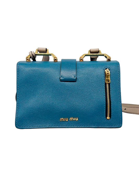 'Madras' Leather Crossbody Bag