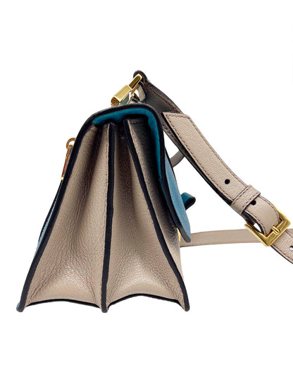 'Madras' Leather Crossbody Bag